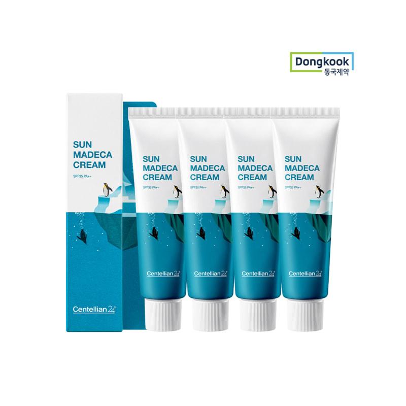 Sun Madeca Cream 50ml x 4 Cooling UV Protection Sunscreen Moisturizing Soothing Ice Techa Photoaging