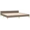 Vidaxl Bed Frame Without Mattress, Taupe, 200X200 Cm, Upholstered