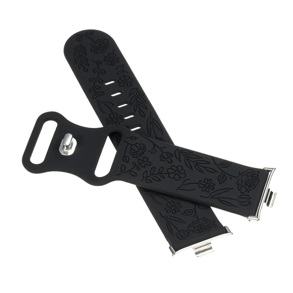 New Carving Strap for Redmi Watch 4 Magnetic Silicone Band for Xiaomi Mi Band 8 Pro 9 Pro Smartwatch Bracelet Accessories Correa