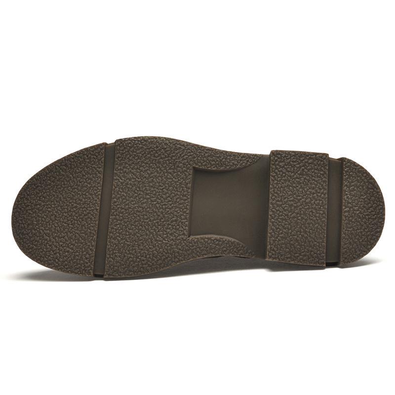 Men's Breathable Knit Mesh Slip-on Loafers - Spring/Summer Casual Low-top, Patchwork Design, Hidden Height Boost, Leather Details