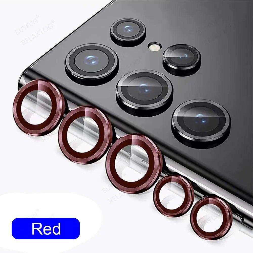Camera Protector Metal Ring Lens for Samsung Galaxy S24Ultra Plus S23Ultra Protective Glass Back Lens Cover