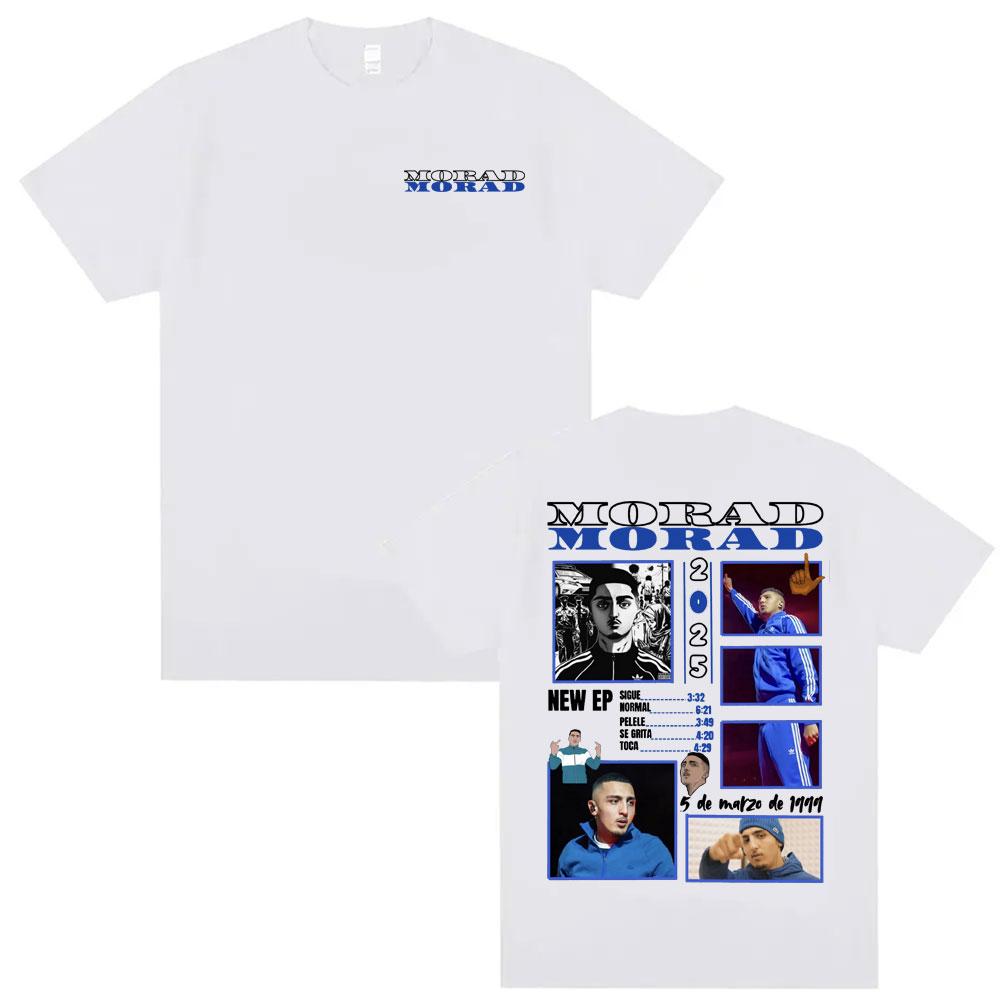 2025 Summer Rapist Morade MDLR Tour Merch Tshirt Mens Fashion Hiphop Pop Tshirt Highquality Cotton Casual Short Sleeves