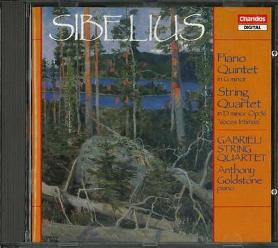 CD JEAN SIBELIUS, THE GABRIELI STRING  - Piano Quintet / String Quartet CHAN8742 Chandos 1989 Japan Classical Used