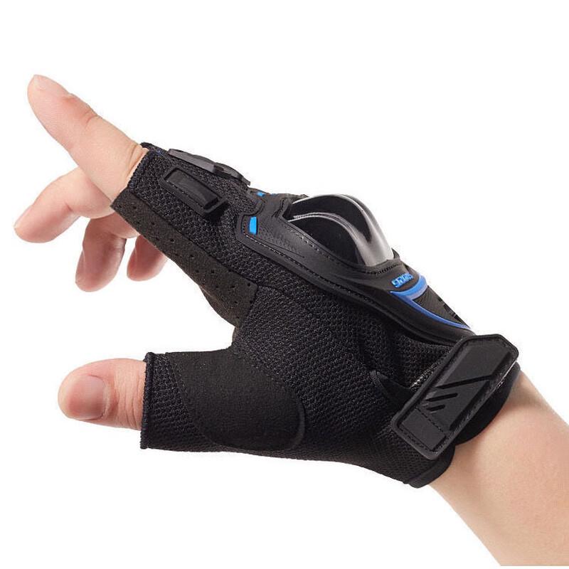 Men's Half-Finger Hard Shell Riding Gloves