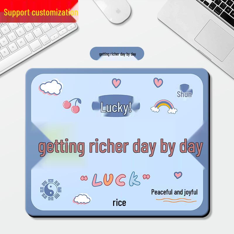 Charming Mouse Pad with Wrist Rest - Cute and Simple Desk Accessory for Girls and Students
