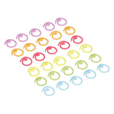 30pcs Knitting Stitch Rings DIY Colorful Stitch Marker Ring Knitting Crochet Markers for Knitting Quilting Sewing Craft