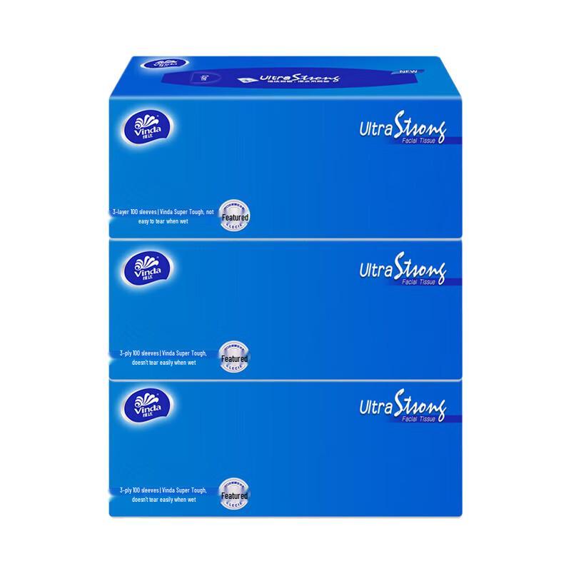 Vinda v2260 Super Tough 3-Ply Facial Tissues