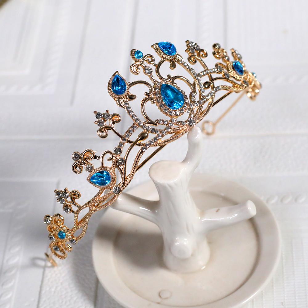 1pc Elegant Jewelry Crown Sparkling Gemstone Suitable for Party Birthday Wear Exquisite Gift Women Fashion Crown Hair Accessory