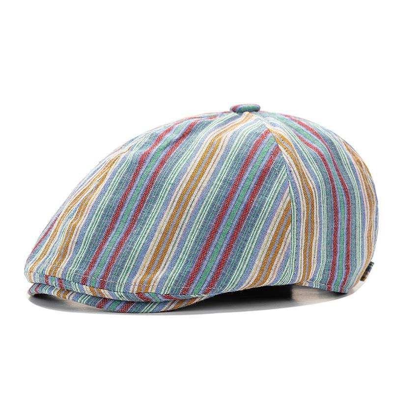 Кепка-восьмиклинка Мужская Hat Artsman Британский Стиль Винтажная Кепка Новостника синий