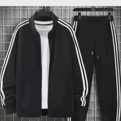Unisex-Sportbekleidung: Laufanzug mit Stehkragen, langärmliger Zweiteiler für Frühling/Herbst, vielseitige Slim Fit-Passform für Paare.