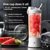 Personal Size Juicer Cup for Travel Portable Blender Cup, USB Fast Charging Juicer, 600ml Capacity, Powerful Stainless Steel Blade Mixer Ice