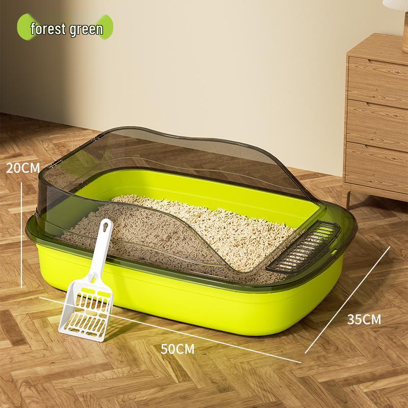 Extra Große Anti-Spritz Katzenstreubox mit Hohen Seiten