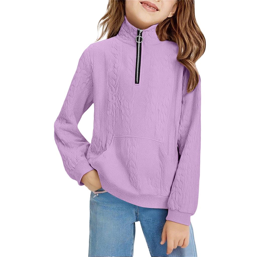 Children's Hoodies Loose Solid Color Hooded Sports Shirt Fashionable Sports Shirt