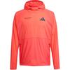Adidas Adizero Logo Hooded Long Sleeve Sweatshirt Unisex Sweatshirt Translucent-Red JG8888