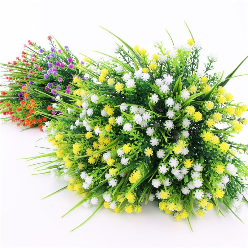 Plastic Fake Floral With Eucalyptus And Chrysanthemum For Party Decorations
