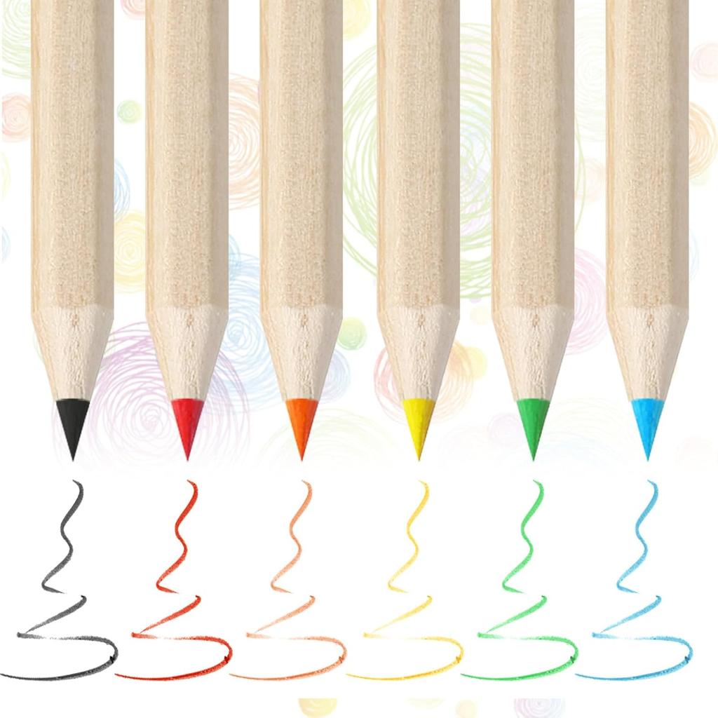 20 Boxes Mini Bulk Color Pencils for Kids Party Gift 6 Kraft Box Pencils 3.5 Inch Pre-Sharpened Shorts