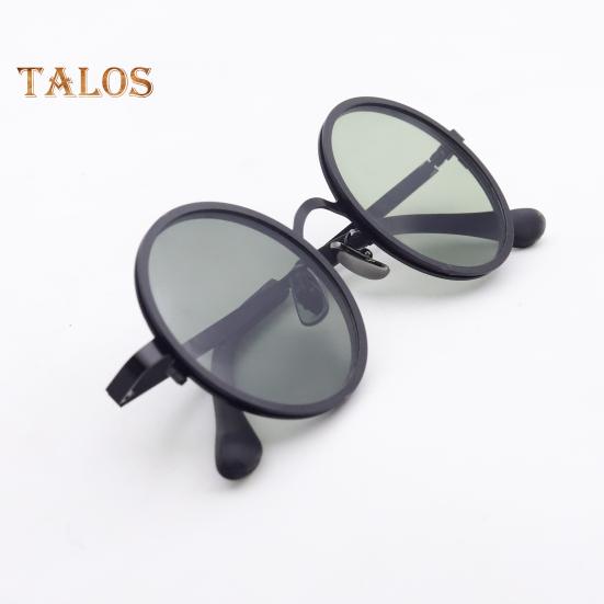 Verstellbare runde Sonnenbrille mit Metallrahmen, rutschfester UV-Schutz, polarisierte Brille für Herren und Damen, für den Außenbereich, Strand, Angeln, Autofahren, Radfahren