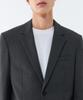 Musinsa Standard Wool Blend Relaxed Basic Blazer [Medium Grey]