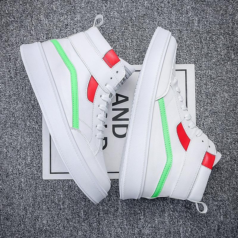 High-top shoes men's spring new New Year's white shoes men's clothing with trendy shoes fashionable young men's shoes Wenzhou