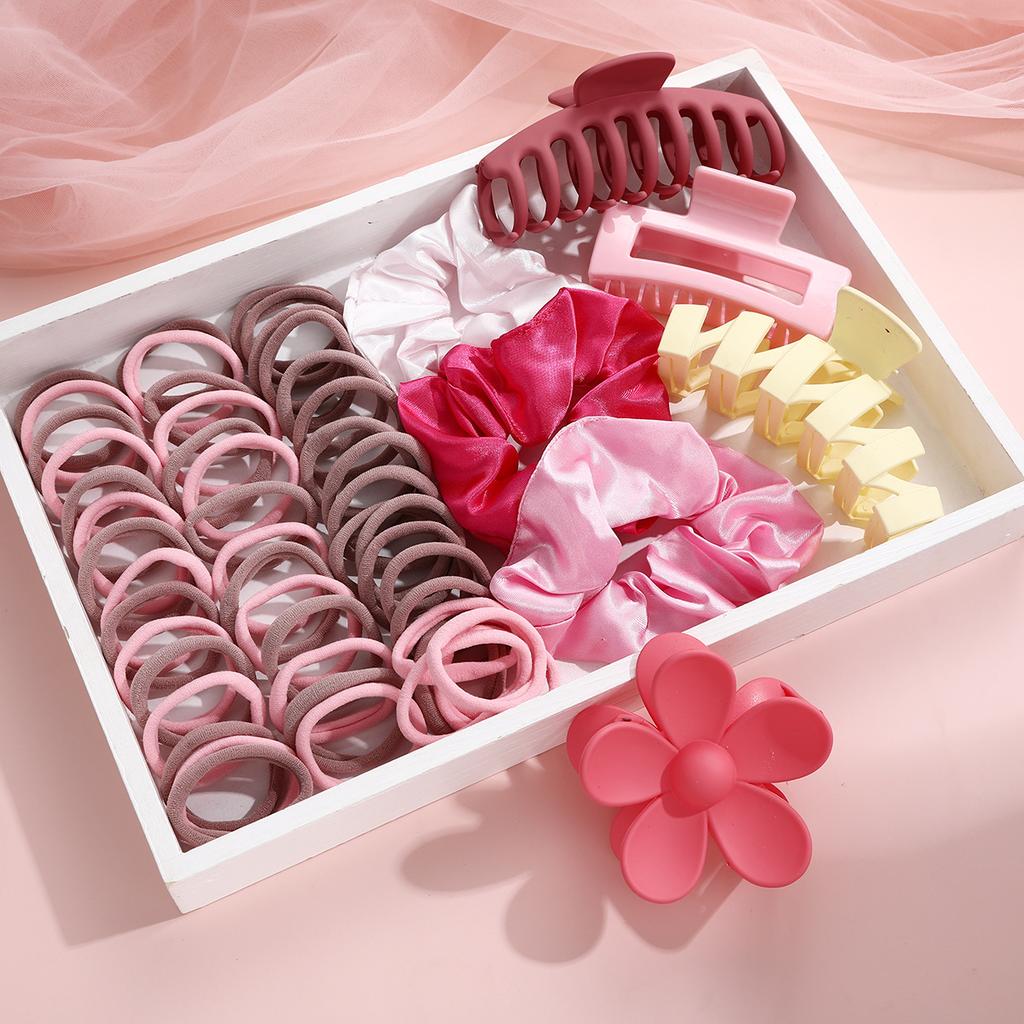 57 Pcs Dopamine Fashion Colorful Hair Accessories Set for Women Hair Circles Flower Shaped Grip Daily Wear Party Gift 2026