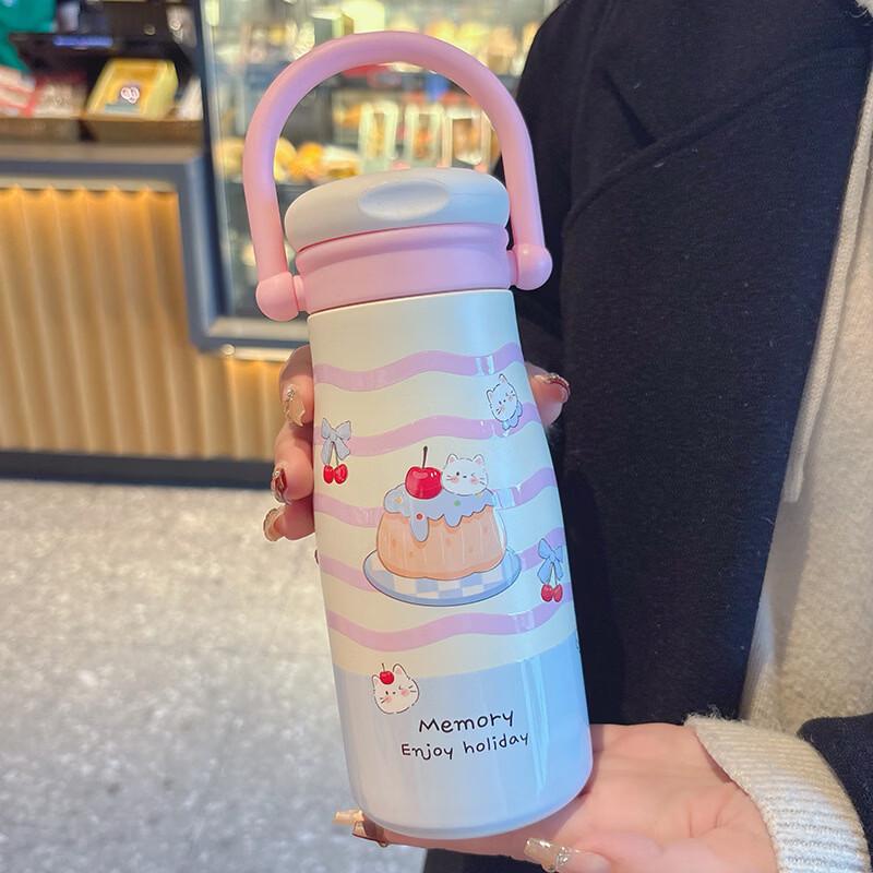 OLOEY Kids Double-Drink Insulated Water Bottle