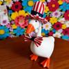 Goose Costume Independence Day for Desktop Decor Hat and Clothes