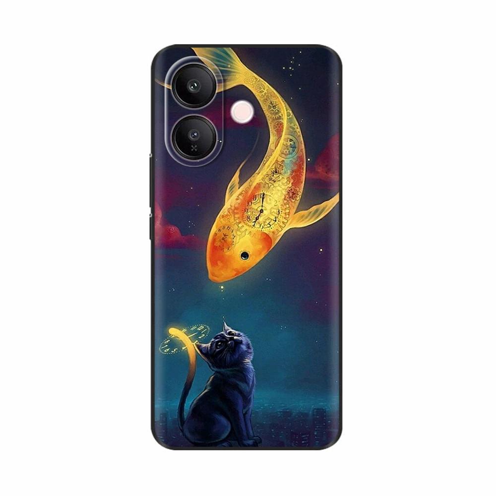 For Vivo V60 Lite Case Fashion Flowers Soft High Quality Housing For Vivo V60 V50 Lite 4G 5G Soft Silicone Phone TPU Back Cover