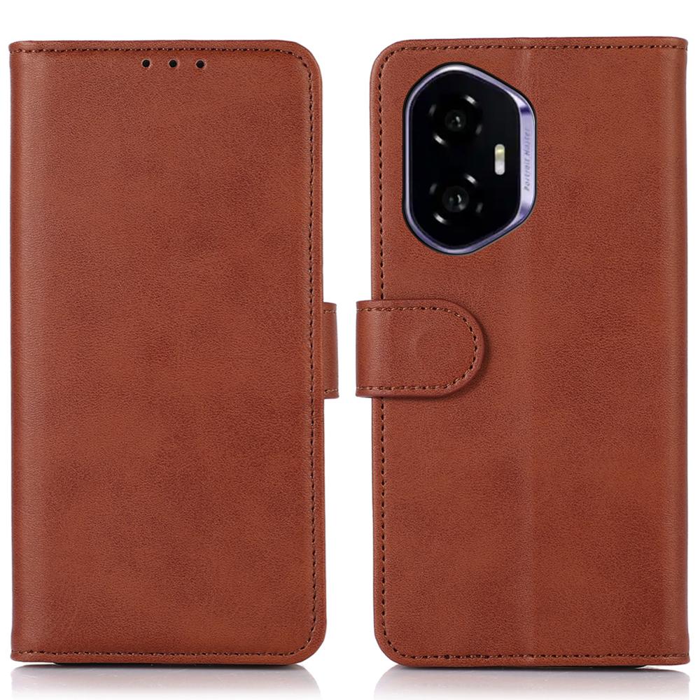 For Honor 400 Case Cowhide Texture Leather Wallet Phone Cover with Stand