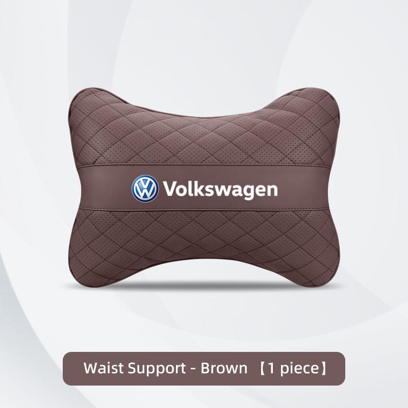 OBTLU1 Car Seat Head Support Cushion Lumbar Pillow Accessories Tire Valve For VW GTI Golf Polo Passat Tiguan T-ROC Jetta Arteon ID.3 CC