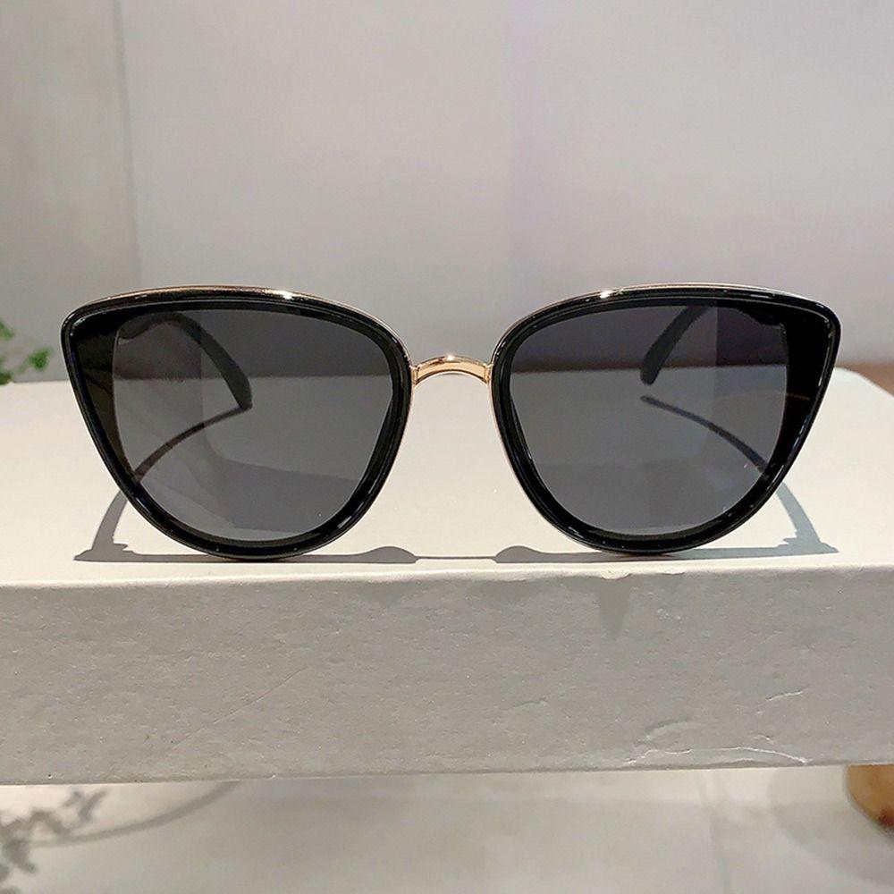 Retro Vintage Cat Eye Sunglasses UV400 Coated Sun Glasses Gradient Lens Trendy Mirror Shades for Women & Men