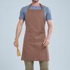 Korean-Style Custom Logo Neck Apron for Baking, Kitchen, Restaurant, and Coffee Shop