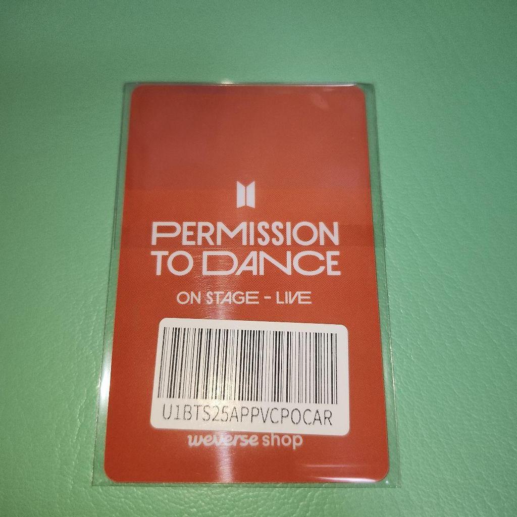 [USED] BTS PTD ON STAGE LIVE Additional Bonus PVC Trading Card V V