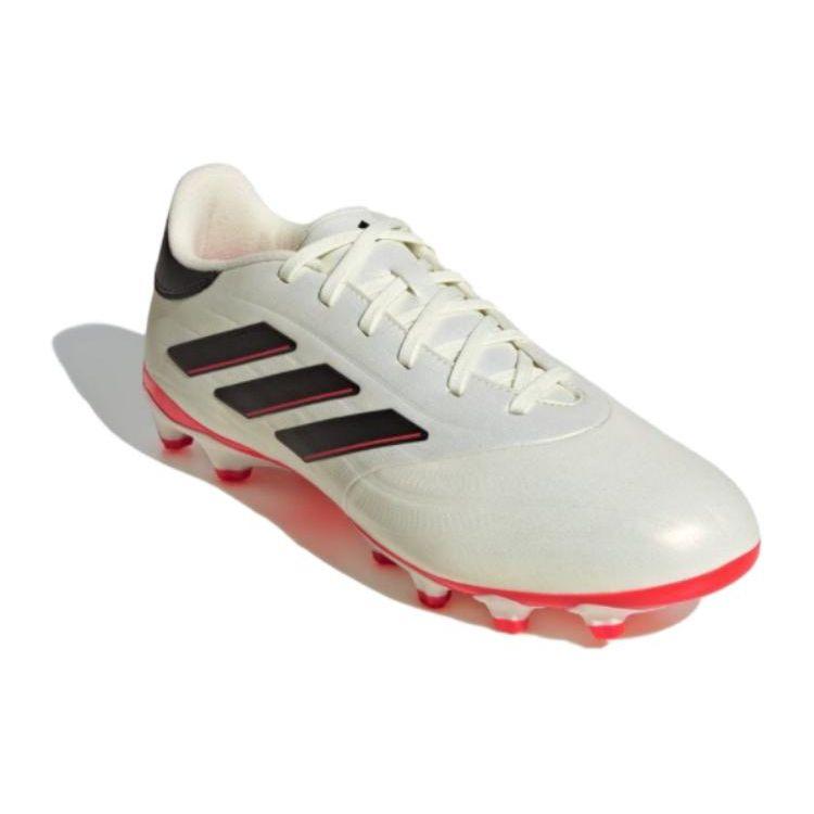 Adidas Ag Hg Artificial Grass Non-Slip Breathable Football Shoes Unisex Football Shoes White Red IE7515