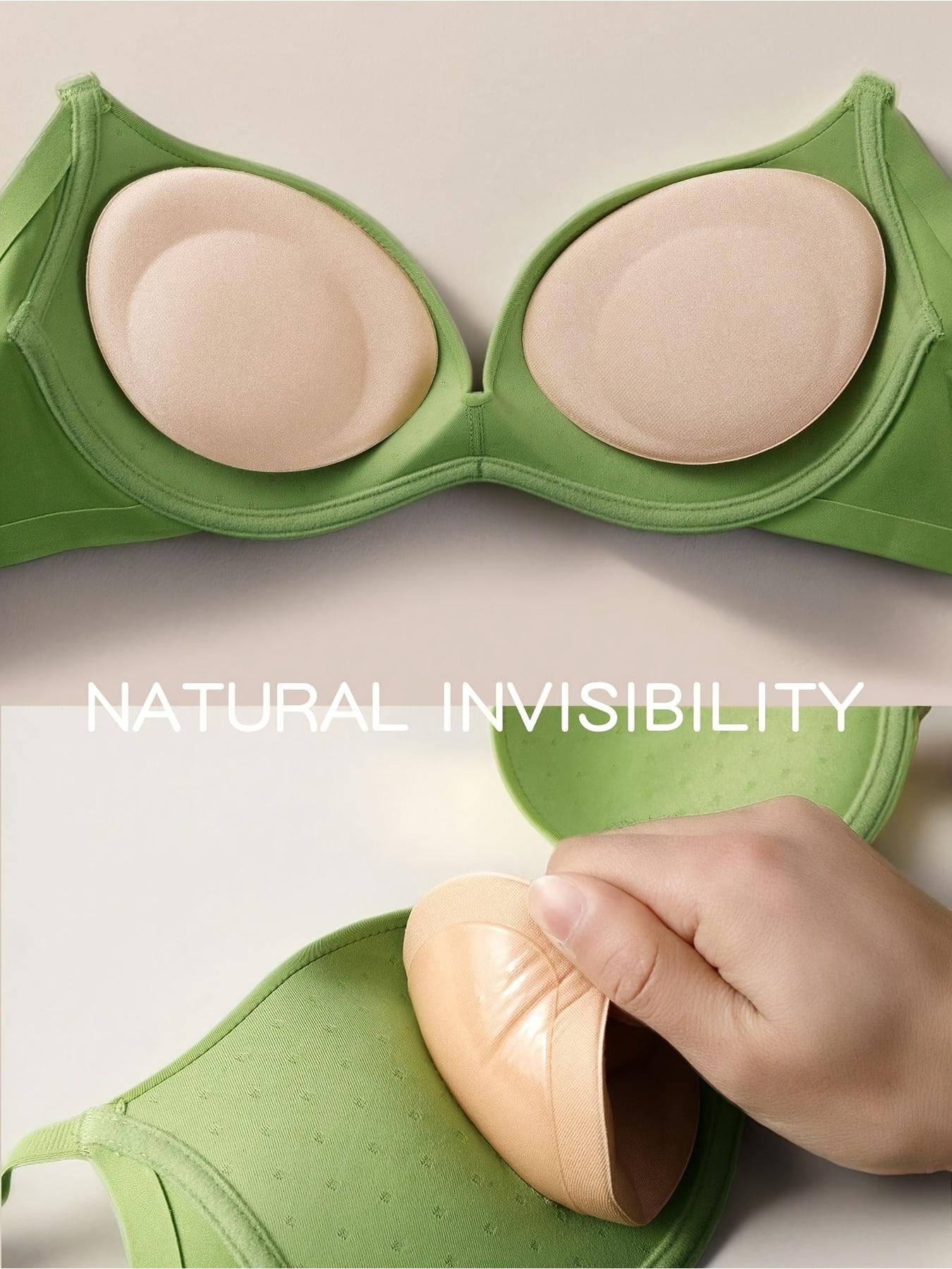 

1Pair of Invisible Bra Pads, Thickened and Expanded Seamless Bra Pads, Self-adhesive Invisible Bra абрикосовый