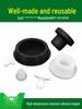 Black High-Temperature Resistant T-Shaped Silicone Stopper - Round Hole Rubber Gasket & Shock-Absorbing Blind Plug