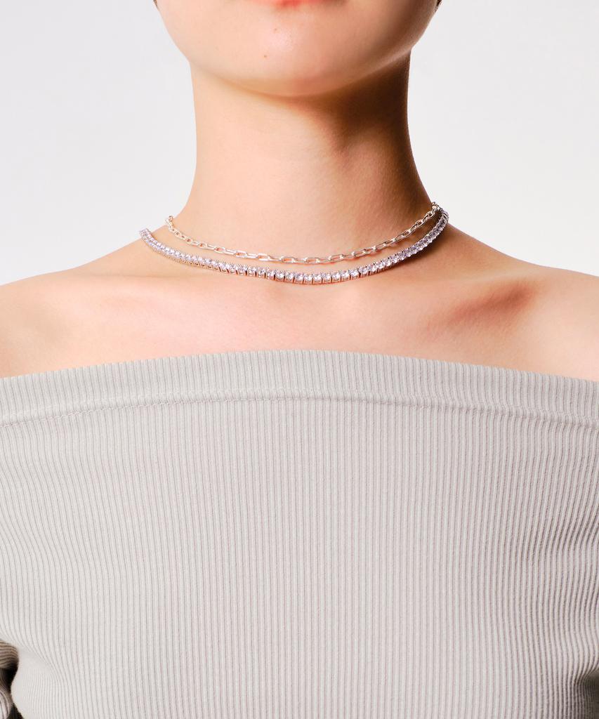 Smgt White Tennis Necklace [3 Size]