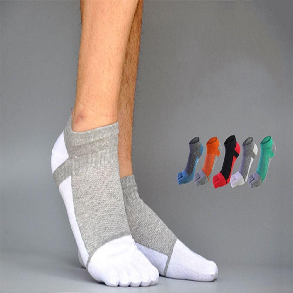 Cotton Shaping Socks Anti Friction No Show Ankle Socks Five Finger Socks Ankle Socks Men's Socks