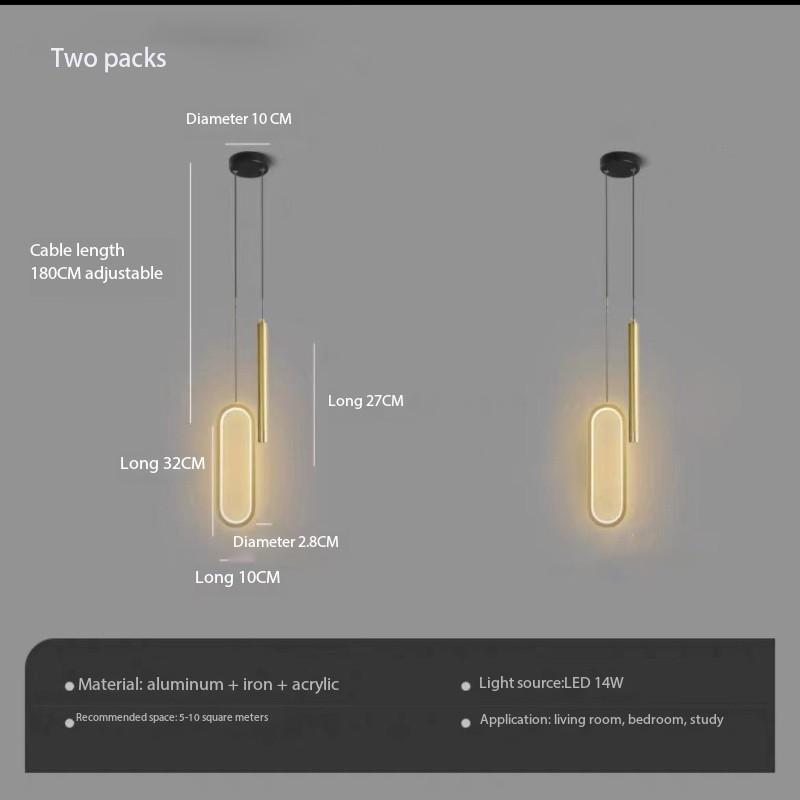 Nordic Lustre Minimalist LED Chandelier Pendant Lights Living Bedroom Bedside Long Line Lights suspensions luminaire Home lamps