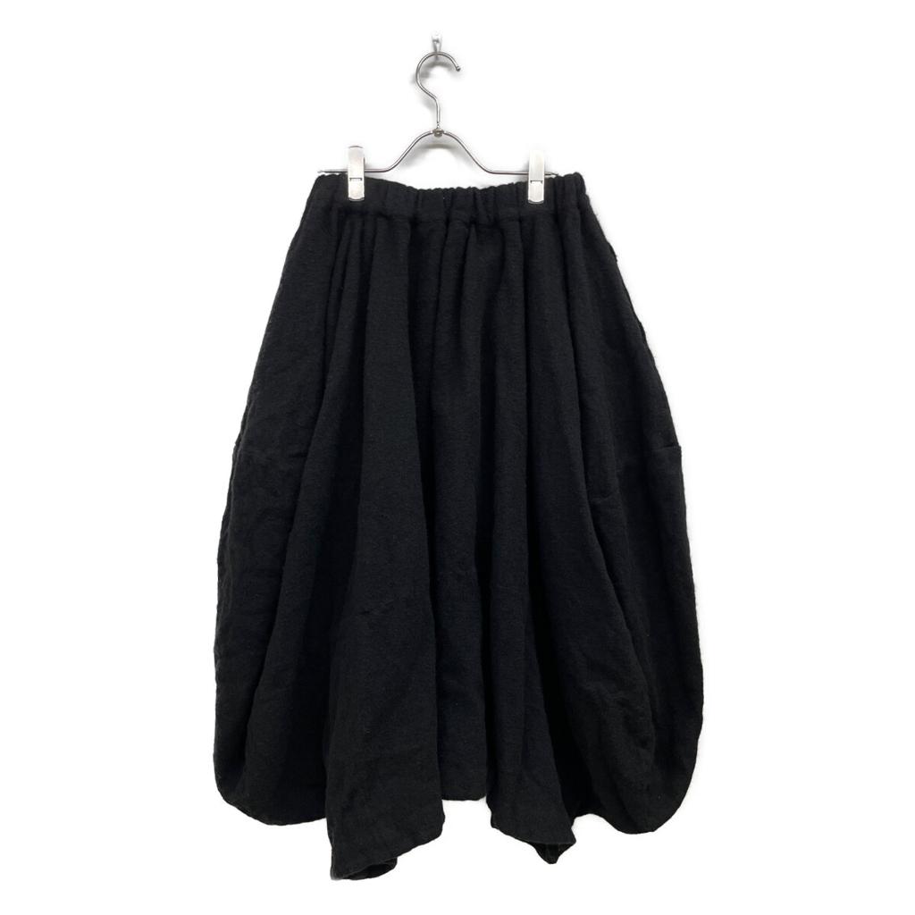 COMMEdesGARCONS Comme Comme Black AD2024 RN-S003 Wool Felted Skirt skirt XS blackUsed