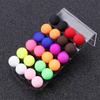 Gift Round Ball Acrylic Multicolor Korean Jewelry Drop Earrings Fashion  Accessories Stud Earrings