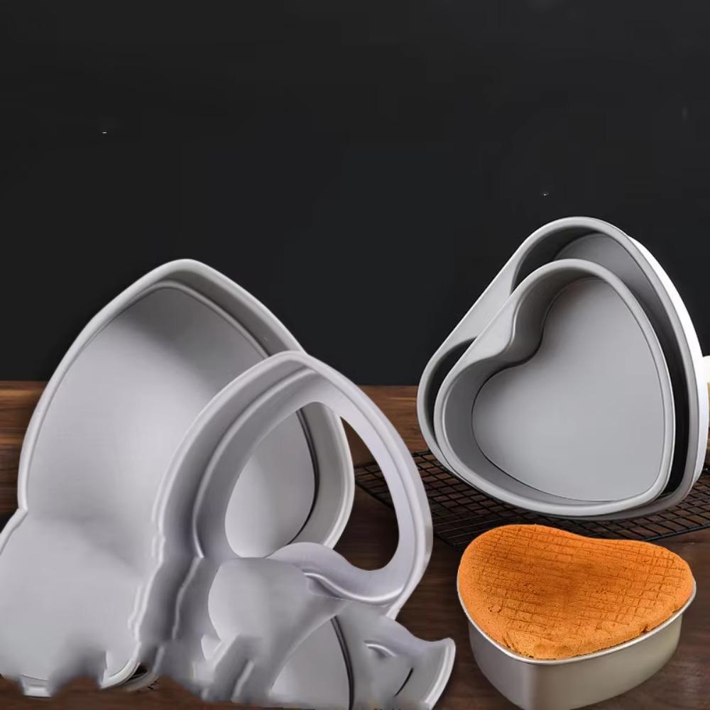 Removable Bottom Heart Shaped Cake Pan Non Stick Metal Heart Cake Baking Pan Wedding