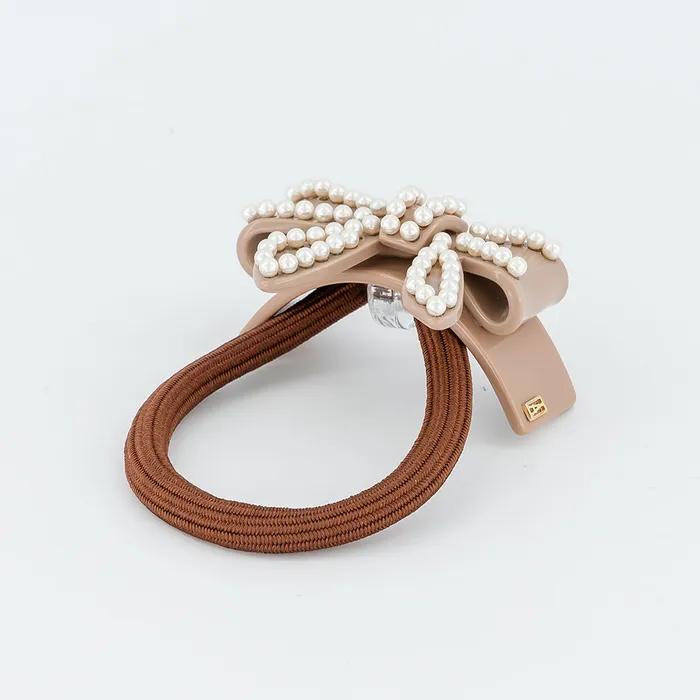 [Alexandre de Paris] Le Nouveau Hair Tie Brown