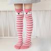 Children Knee High Socks Baby Kids Cartoon Animal Long Cotton Socks for Girls Boys Toddler School Striped Child Trendy