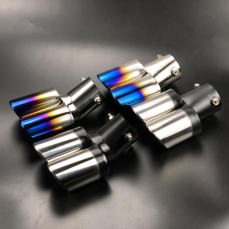 Car styling Exhaust Pipe tube Case For SEAT Ibiza Leon Toledo Arosa Arona Alhambra Exeo FR Supercopa Mii Altea Cordoba cupra