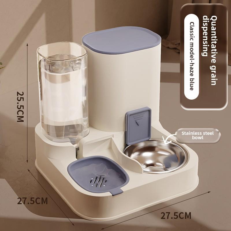 Automatic Pet Feeder and Water Dispenser, Ceramic Cat and Dog Bowl, Pet Water Fountain