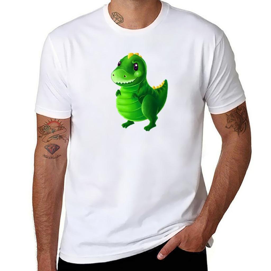 Baby Dinosaur Tshirt All Match Print Short Sleeve Top