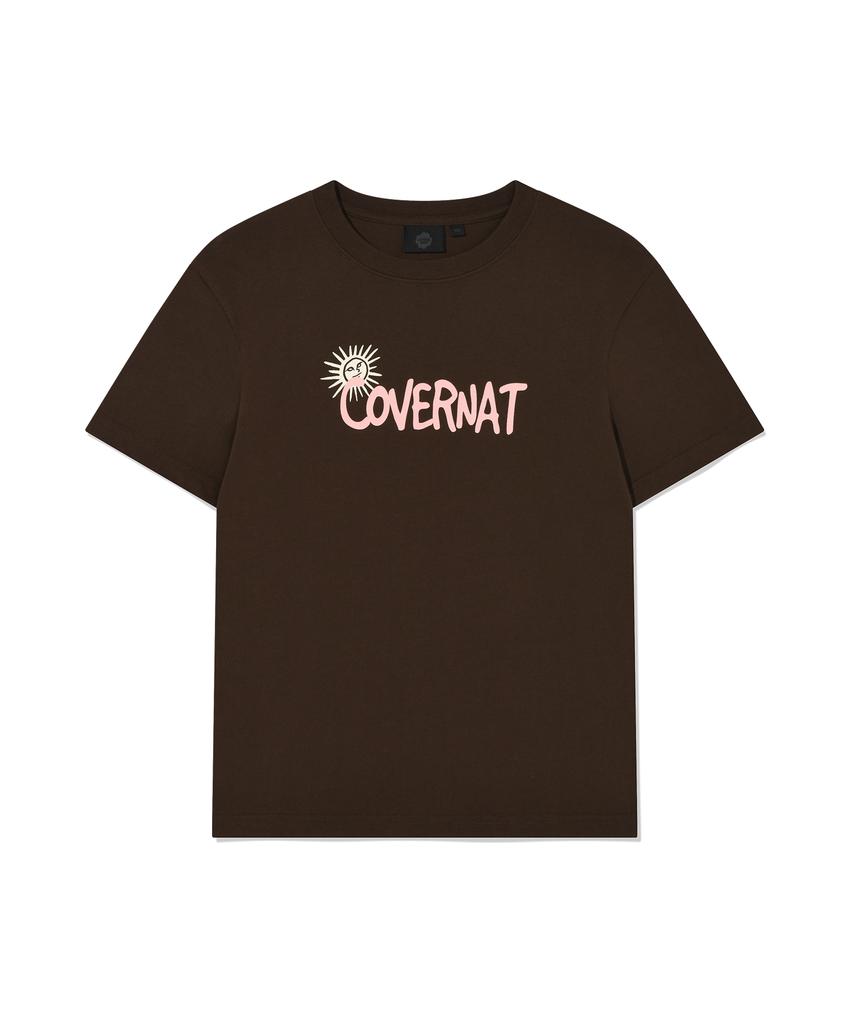 COVERNAT WOMAN Soleil Graphic T-Shirt Brown