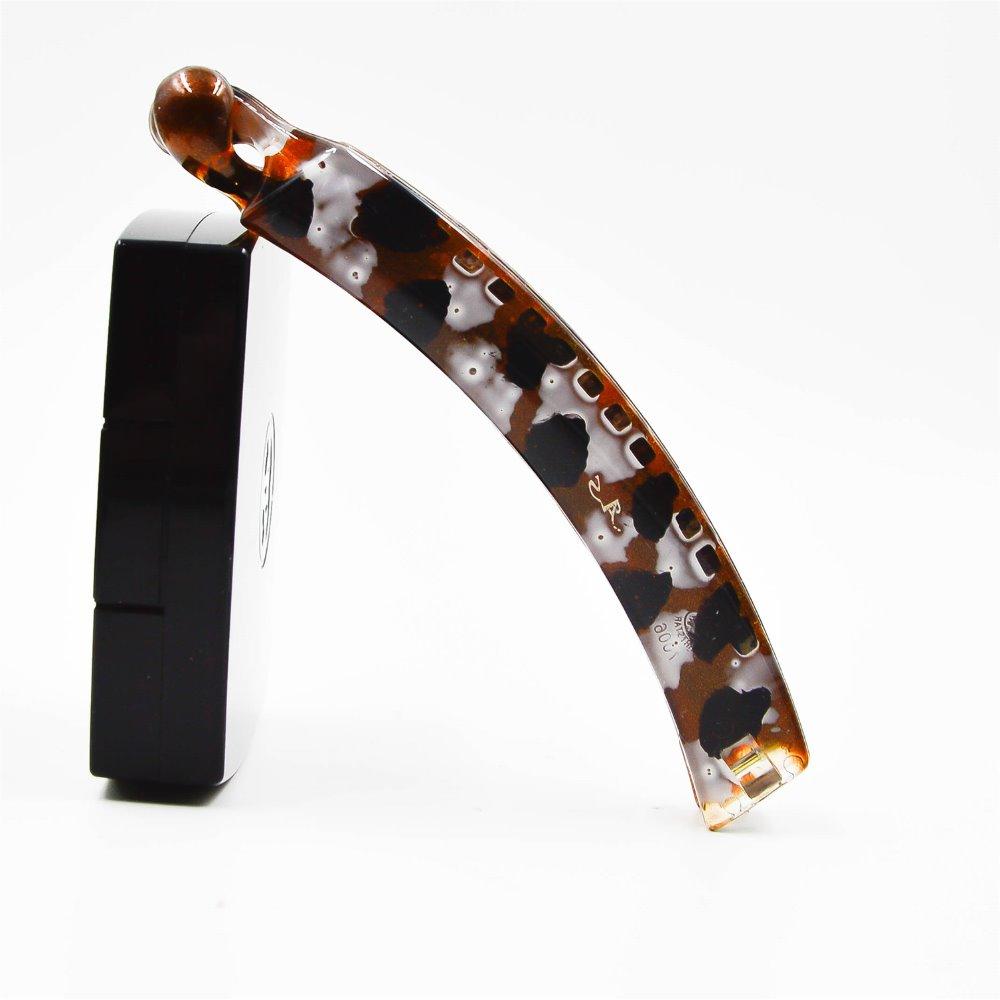 9cm Long Fashion Leopard Spots Banana Clips Barrettes Fashion Pony Hair Accessories for Women and Girls for Thin Hair