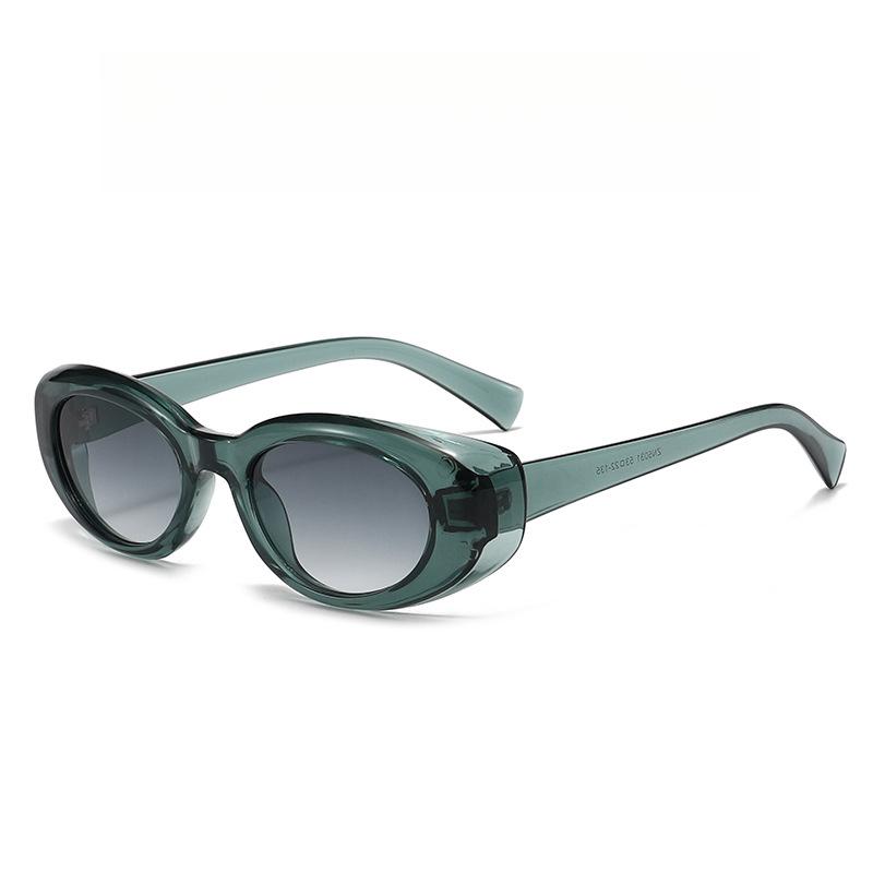 Men's and women's trendy fashion oval-shaped cycling glasses for daily sun protection sunglasses2