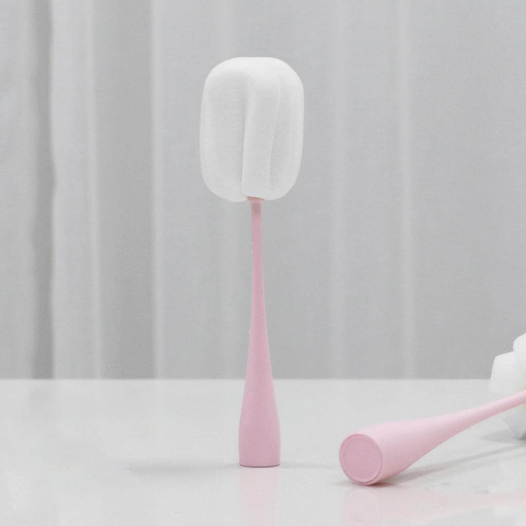 Bottle Brush Sponge Cup Brush Detachable Brush Long Handle Water Bottle Cleaner Brush For Baby Bottles Vacuum Cup